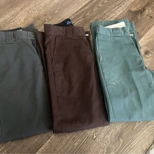 Mens Dickies Gray, Brown, and Teal price is for all 3 pairs